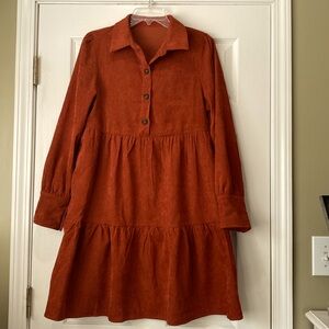 Fall, corduroy dress